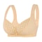 Everyday Comfort Front Closure Wireless Plus Size Bra – Full Coverage Breathable Support