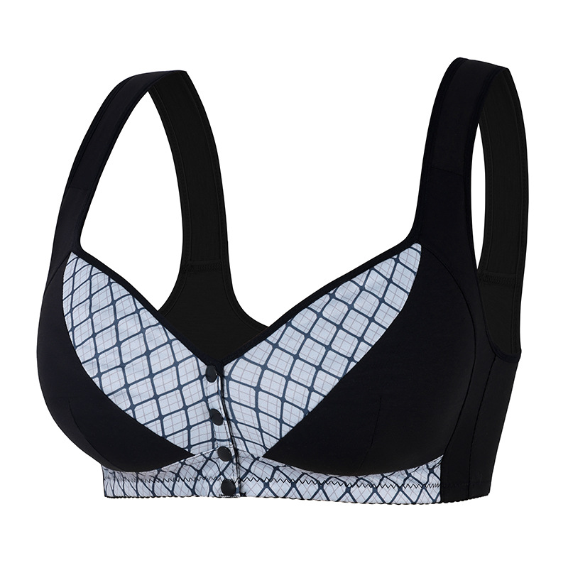 Everyday Comfort Front Closure Wireless Plus Size Bra – Full Coverage Breathable Support