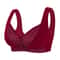 Everyday Comfort Front Closure Wireless Plus Size Bra – Full Coverage Breathable Support
