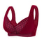 Everyday Comfort Front Closure Wireless Plus Size Bra – Full Coverage Breathable Support