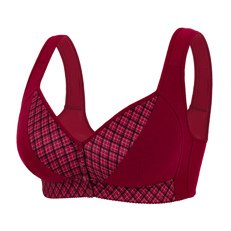 Everyday Comfort Front Closure Wireless Plus Size Bra – Full Coverage Breathable Support