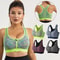 Womens Zip Front High Impact Sports Bra – Padded Support Racerback Workout & Gym Fitness Top