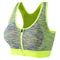 Womens Zip Front High Impact Sports Bra – Padded Support Racerback Workout & Gym Fitness Top