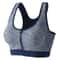 Womens Zip Front High Impact Sports Bra – Padded Support Racerback Workout & Gym Fitness Top