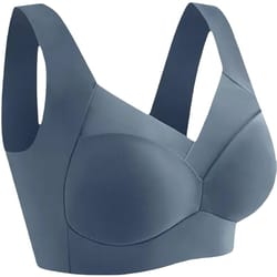 plus size seamless backless bralette – comfort wireless mesh support bra
