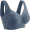 Plus Size Seamless Backless Bralette – Comfort Wireless Mesh Support Bra