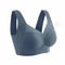 Plus Size Seamless Backless Bralette – Comfort Wireless Mesh Support Bra