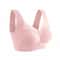 Plus Size Seamless Backless Bralette – Comfort Wireless Mesh Support Bra