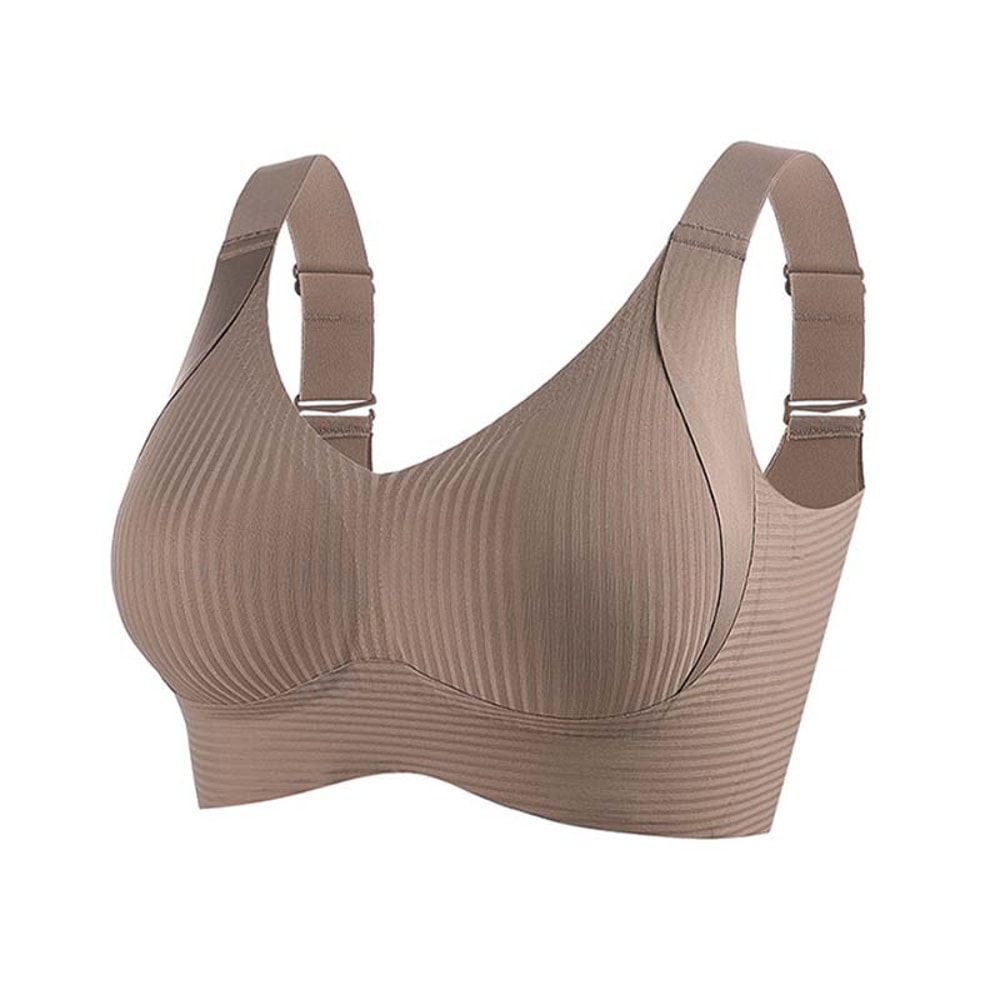 FallSweet Wireless Push Up Bra For Women Plus Size Seamless Thin Cup Comfort Bralette 8