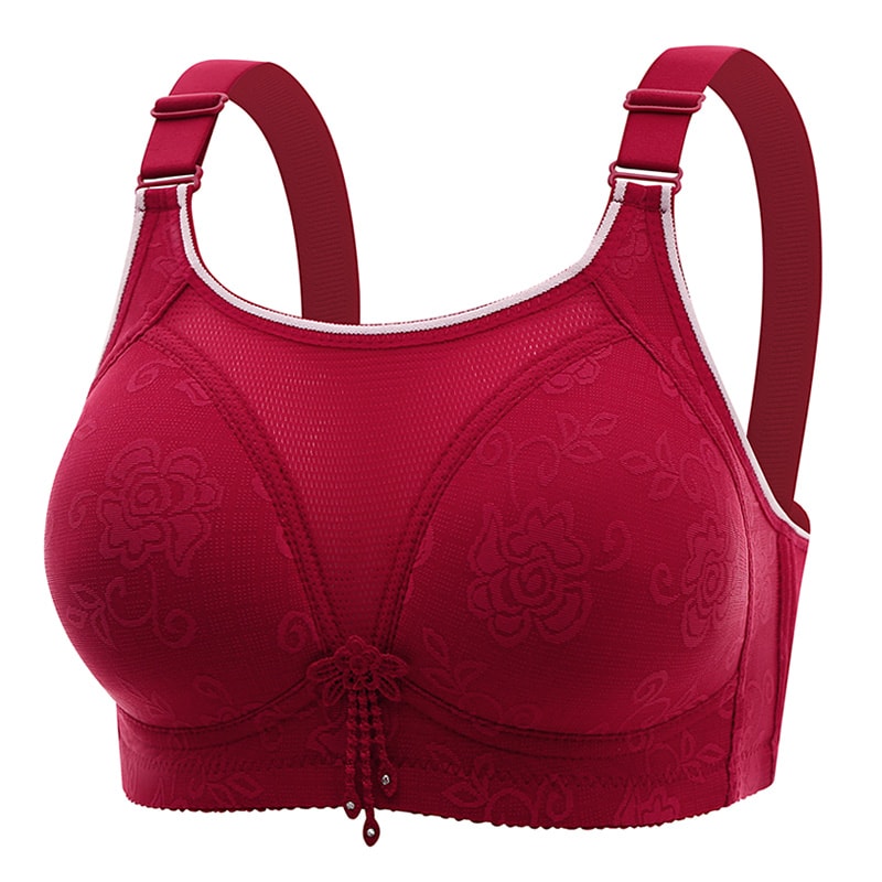 ComfortFit Wireless Jacquard Padded Support Bra Seamless No Wire Everyday Comfort