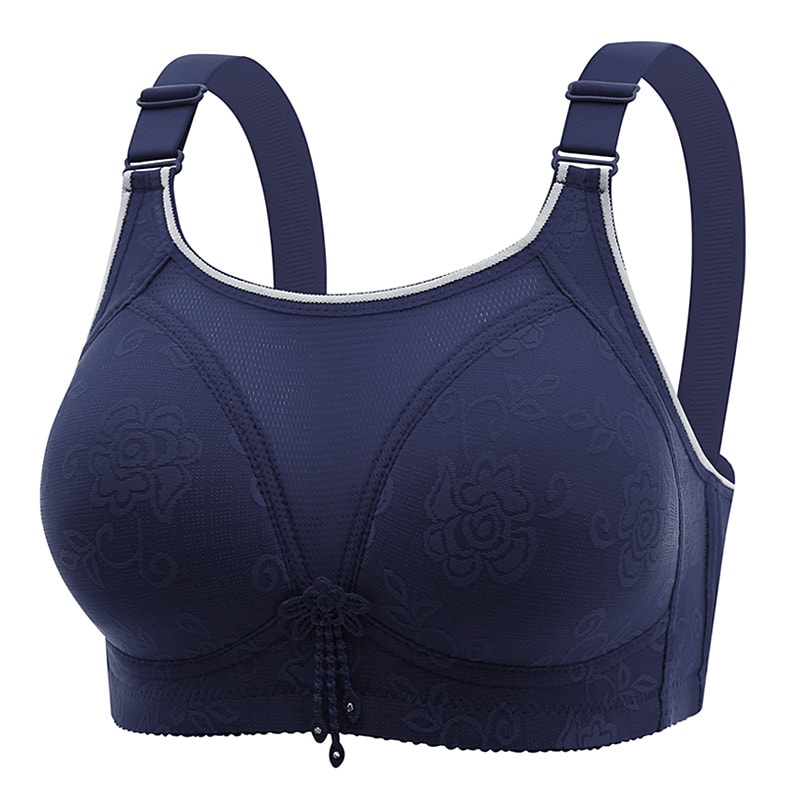ComfortFit Wireless Jacquard Padded Support Bra Seamless No Wire Everyday Comfort