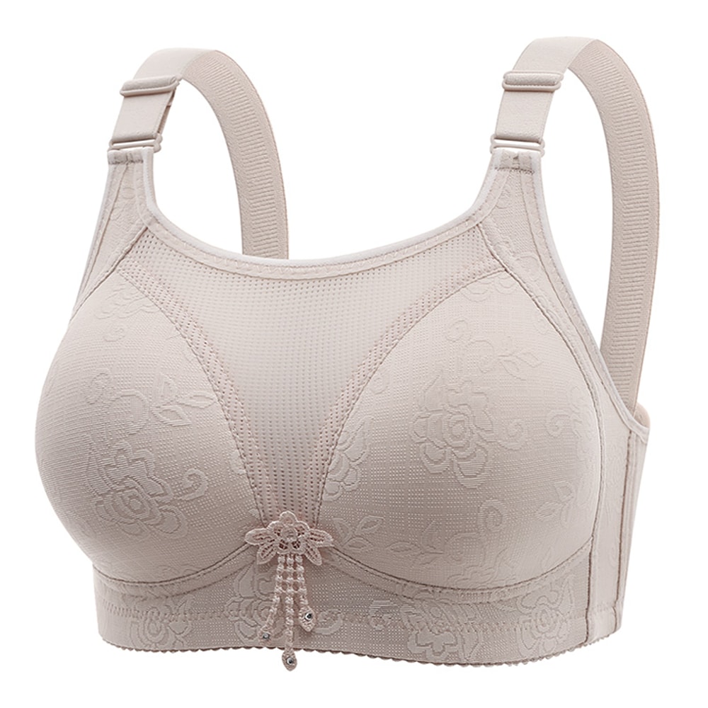 ComfortFit Wireless Jacquard Padded Support Bra Seamless No Wire Everyday Comfort