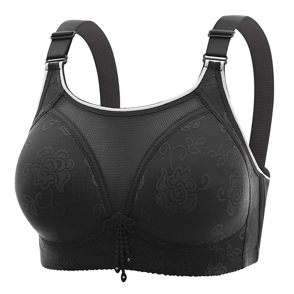 ComfortFit Wireless Jacquard Padded Support Bra Seamless No Wire Everyday Comfort