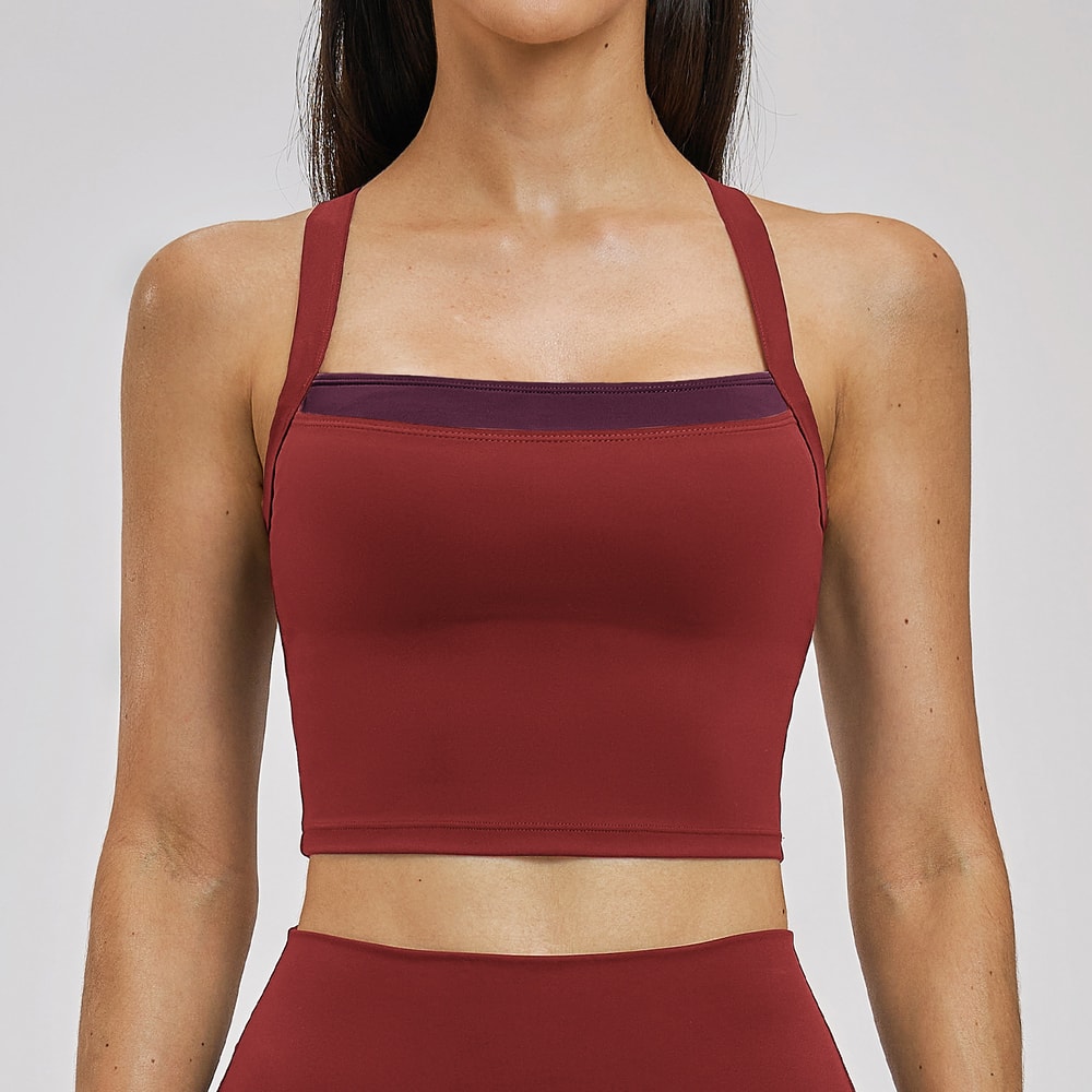 High Support Yoga Bra for Women – Moisture Wicking Shockproof Fitness Crop Top