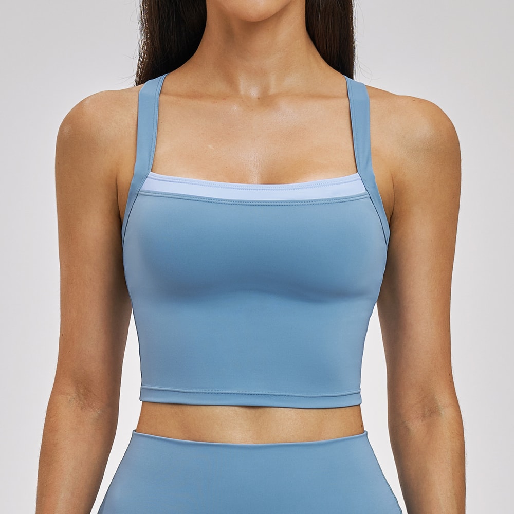 High Support Yoga Bra for Women – Moisture Wicking Shockproof Fitness Crop Top