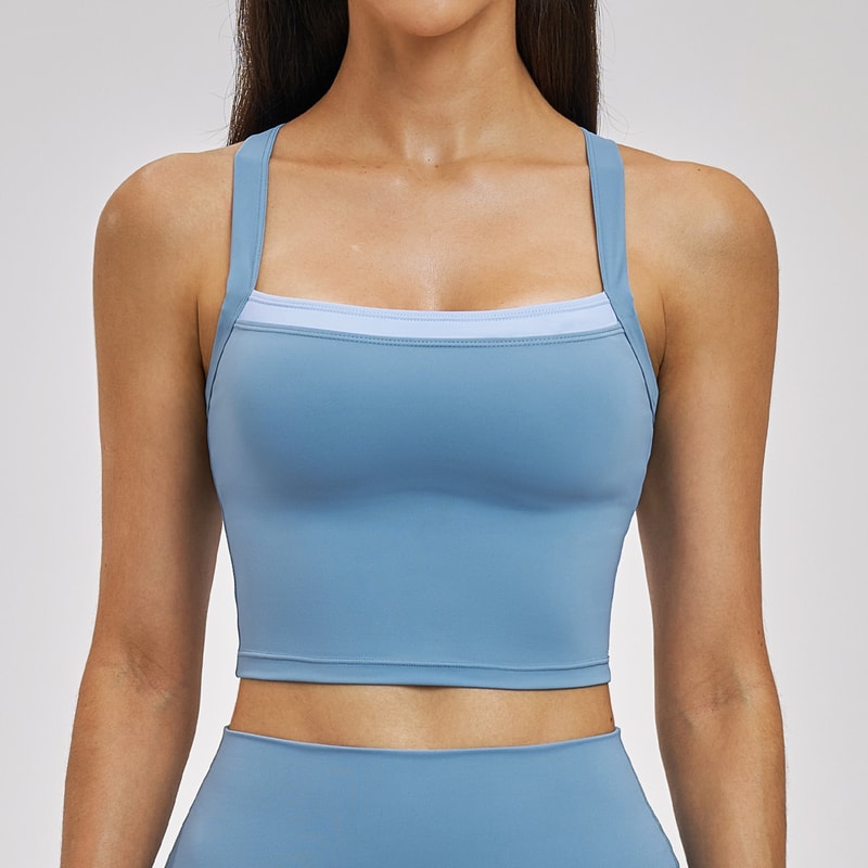 High Support Yoga Bra for Women – Moisture Wicking Shockproof Fitness Crop Top