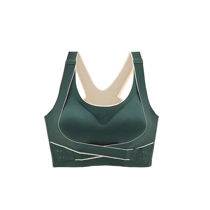 Seamless Posture Support Bra with Adjustable Back & Push Up Lift