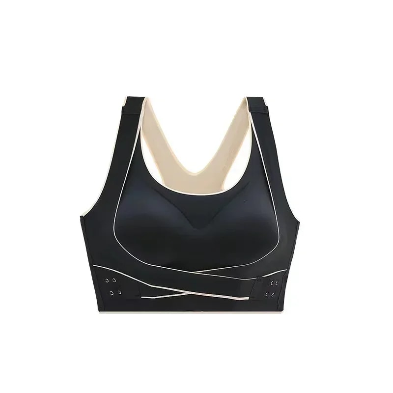 Seamless Posture Support Bra with Adjustable Back & Push Up Lift