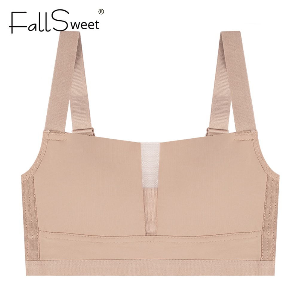 Seamless Plus Size Wireless Bralette Comfortable Deep V Neck Bra For All Day Wear 1