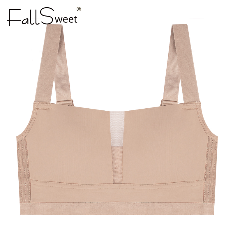Seamless Plus Size Wireless Bralette Comfortable Deep V Neck Bra For All Day Wear 1