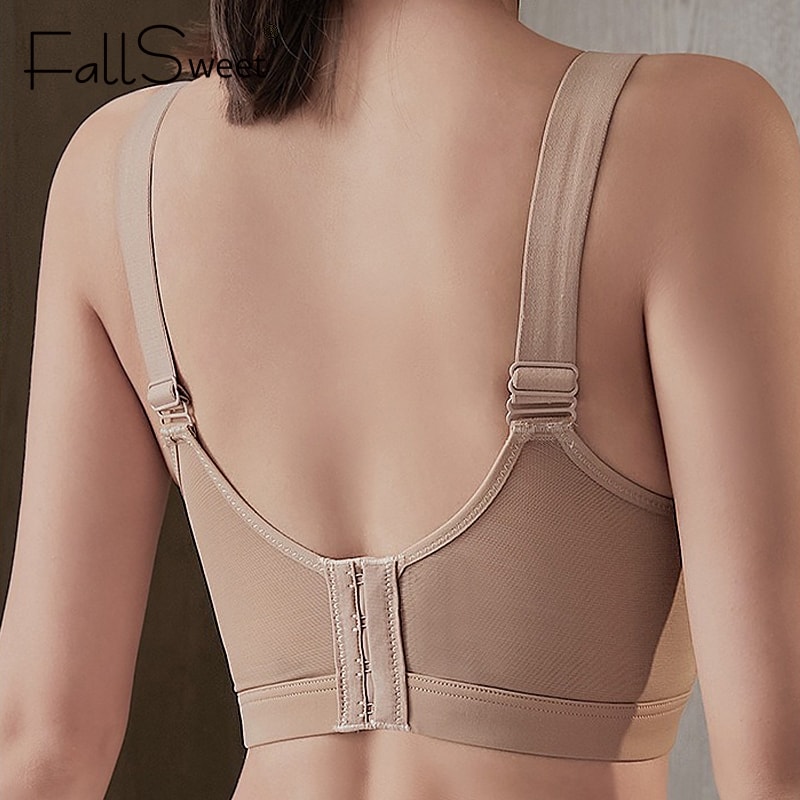 Seamless Plus Size Wireless Bralette Comfortable Deep V Neck Bra For All Day Wear 2
