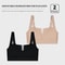 Seamless Plus Size Wireless Bralette Comfortable Deep V Neck Bra For All Day Wear 3