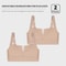 Seamless Plus Size Wireless Bralette Comfortable Deep V Neck Bra For All Day Wear 6