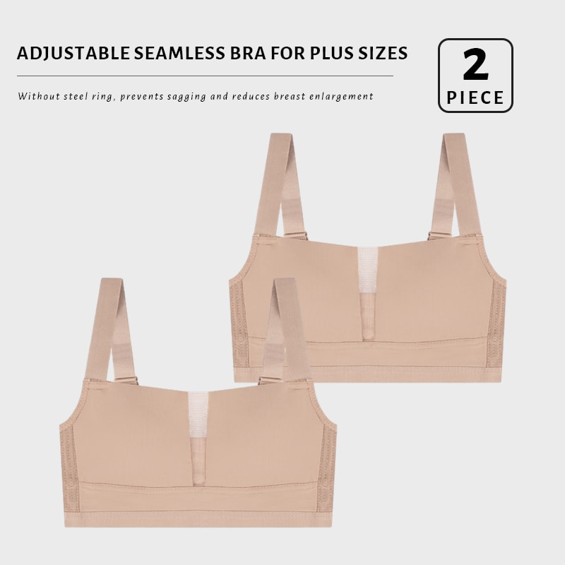 Seamless Plus Size Wireless Bralette Comfortable Deep V Neck Bra For All Day Wear 6