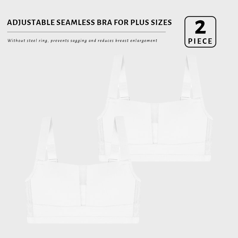 Seamless Plus Size Wireless Bralette Comfortable Deep V Neck Bra For All Day Wear 7