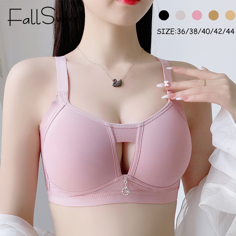 FallSweet Wireless Push Up Bra Plus Size Seamless Comfort Lift 0