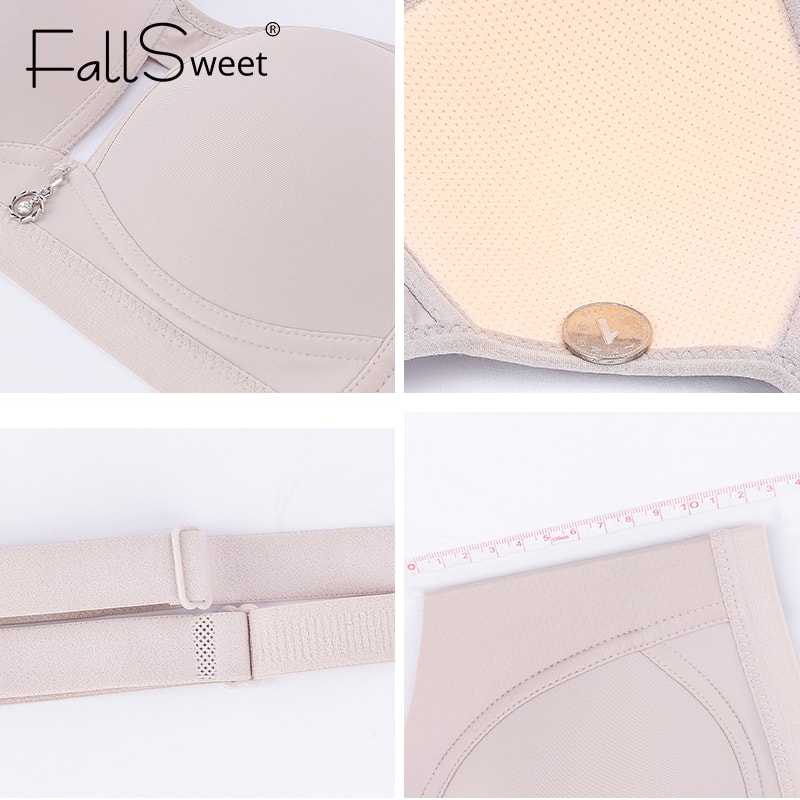 FallSweet Wireless Push Up Bra Plus Size Seamless Comfort Lift 3