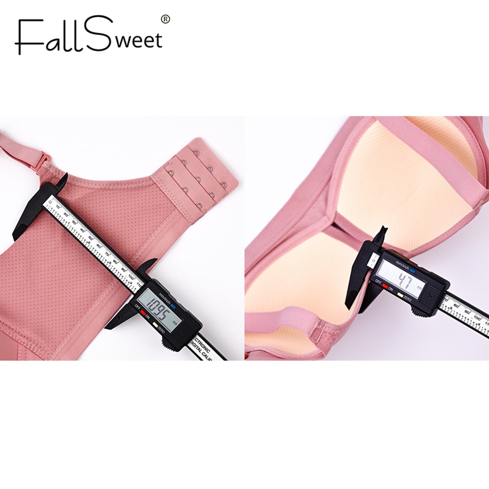 FallSweet Wireless Push Up Bra Plus Size Seamless Comfort Lift 4