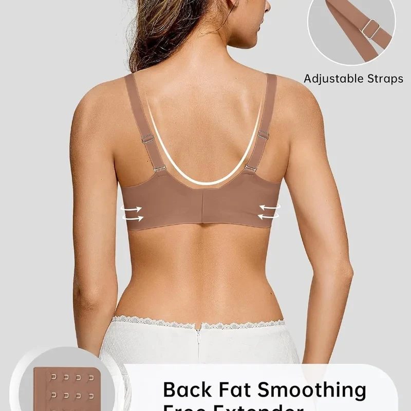 ComfortFit Wireless Seamless Bra Push Up Bralette For Women All Day Breathable Support 2