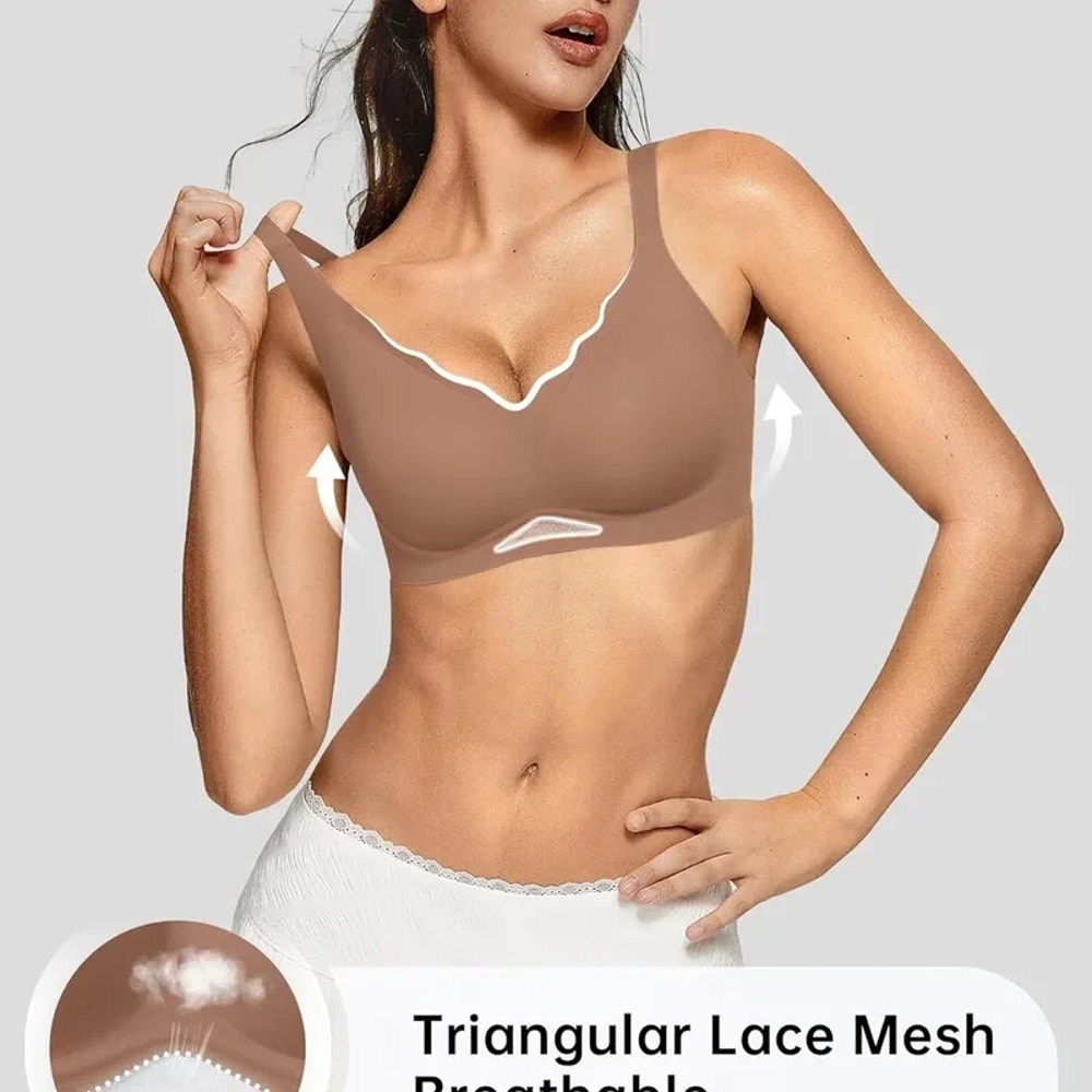 ComfortFit Wireless Seamless Bra Push Up Bralette For Women All Day Breathable Support 3