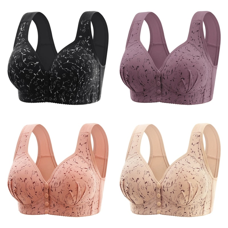 ComfortFit Front Closure Bra – Wireless Support, Anti Sagging & Super Comfortable Everyday Bra for Women