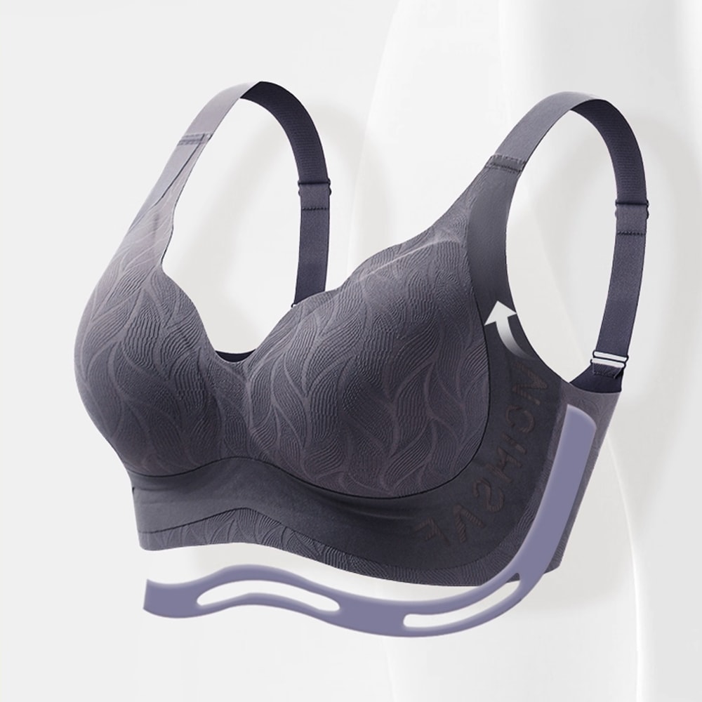 ComfortLift Plus Size Wireless Push Up Bra For Large Bust Women Seamless Comfort Bralette 2