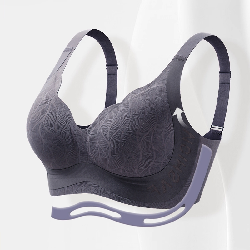 ComfortLift Plus Size Wireless Push Up Bra For Large Bust Women Seamless Comfort Bralette 2