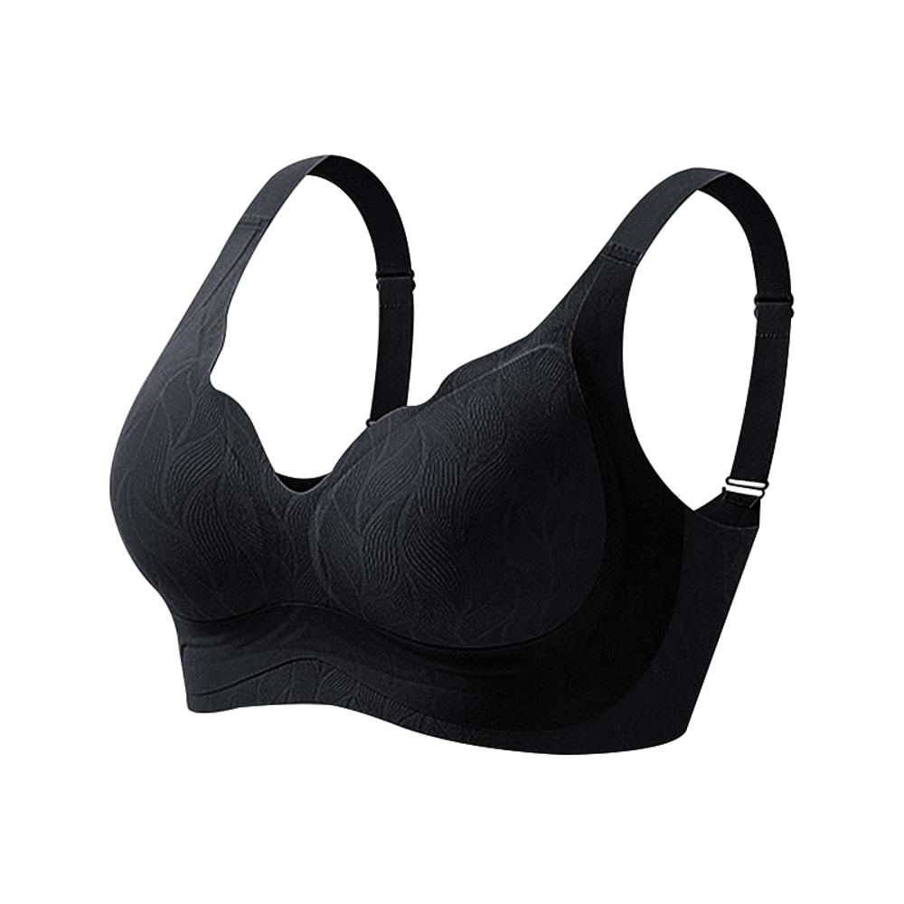 ComfortLift Plus Size Wireless Push Up Bra For Large Bust Women Seamless Comfort Bralette 6