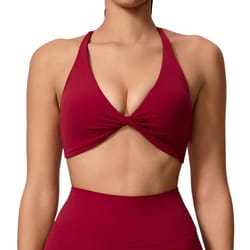 supportive backless cross strap yoga & gym workout bra for women