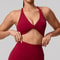 Supportive Backless Cross Strap Yoga Gym Workout Bra For Women 2