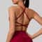 Supportive Backless Cross Strap Yoga Gym Workout Bra For Women 3