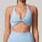 Supportive Backless Cross Strap Yoga Gym Workout Bra For Women 5