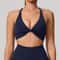 Supportive Backless Cross Strap Yoga Gym Workout Bra For Women 7