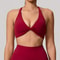Supportive Backless Cross Strap Yoga Gym Workout Bra For Women 8
