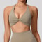 Supportive Backless Cross Strap Yoga Gym Workout Bra For Women 10