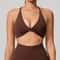 Supportive Backless Cross Strap Yoga Gym Workout Bra For Women 11