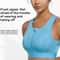 Plus Size Front Zip Support Bra Wireless Full Coverage Longline Comfort