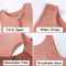 Plus Size Front Zip Support Bra Wireless Full Coverage Longline Comfort