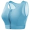 Plus Size Front Zip Support Bra Wireless Full Coverage Longline Comfort