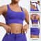 Premium Womens High Support Sports Bra – Shockproof Running Bra & Yoga Fitness Vest with Gathering Elastic Comfort